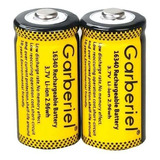 Pilas Cr123a Recargables Garberiel 1800mah 3.7v 16340