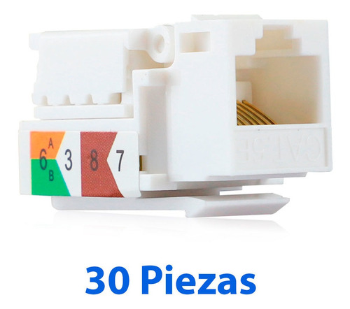 Kit 30 Conectores Rj45 Cat5e Blanco Ens-jtl5ewh Enson