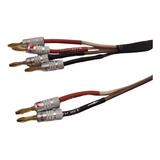 2m Cable Audio Hifi 12 Awg Ofc Conector Nakamichi  Bi-wiring