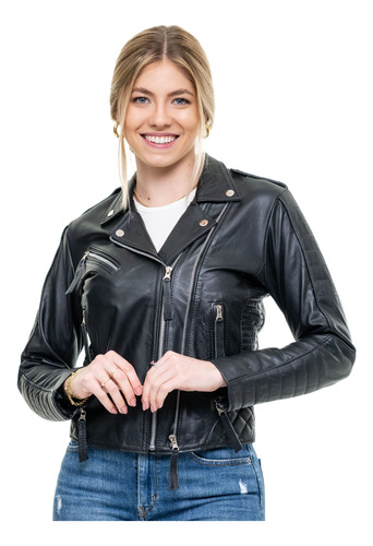 Jaqueta De Couro Feminina Motoqueira Lançamento!! Envio Ja!!