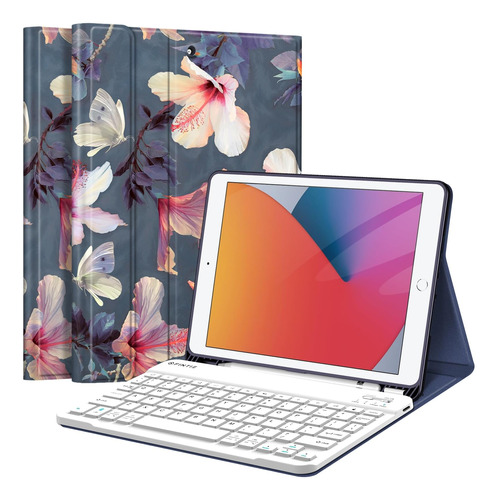 Funda C/teclado Fintie iPad 2021 9g/8g/7g 10.2in Fores