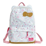 Mochila Con Bonito Lazo Y Dulce Estilo Hello Kitty Cat Acade