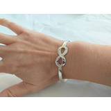 Pulsera Esclava Pinza Con Simbolo Infinito Incluye Grabado