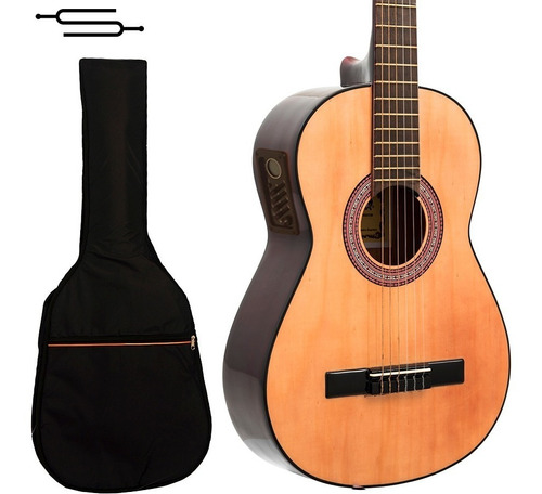 Guitarra Criolla Gracia M5 Eq 3/4 Niño Con Microfono + Funda