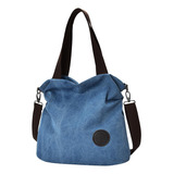 Bolso Bandolera De Lona Casual De Estilo Simple Para Mujer