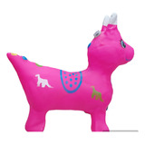 Unicornio Pony Saltarin Con Luz Y Sonido Inflable 