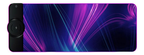 Mouse Pad Grande De Carregamento Sem Fio Antiderrapante Rgb Cor Colorido