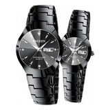 Reloj De Cuarzo For Hombre Mujer Pareja Regalo 2 Piezas