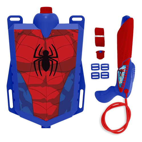 Mochila Pistola Lanza Agua Spiderman Verano Niños Del Tomate