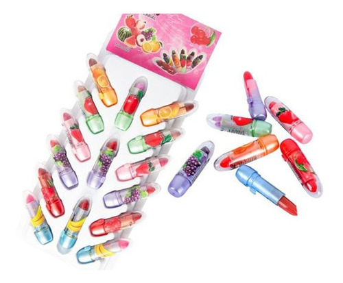 Set De Labiales Para Niña Kids Lipstick 30 Unidades