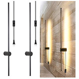 Ditoon - Lmpara Moderna Led De Pared, Con Interruptor De En