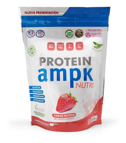 Ampk Protein Vegano + Shaker Mezclador Celeste !de Regalo!