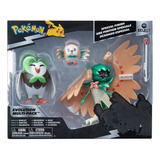 Conjunto Com 3 Bonecos Rowlet, Dartix E Decidueye 3544 Sunny