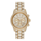 Reloj Mujer Michael Kors Mk6747 Cuarzo Pulso Dorado En Acero