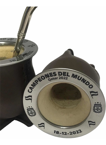 Mate Personalizado Uruguayo Modelo Camionero Grabado Laser 