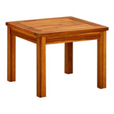 Mesa De Centro De Madera De Acacia Maciza Para Patio, Marrón