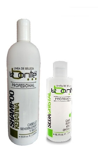 Shampoo Keratina Colágeno 1lt + Seda Cristal 240ml Labonté