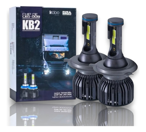 Kit Cree Led Kb2 Chip Led Dob Premium H4 12/24v Cooler Gtx