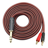 Cable De Altavoz De 6,35 Mm 1/4 Trs A Banana Plug, 6,35 Mm,
