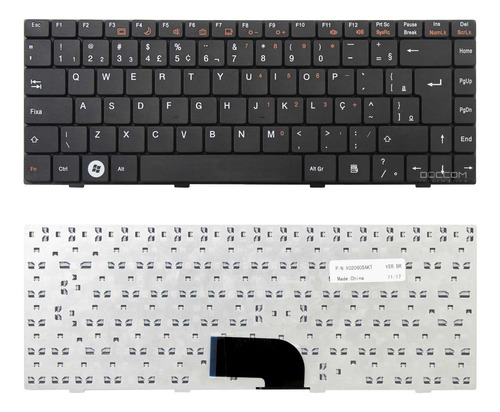 Teclado Itautec W7410 W7415 V092305bk1 Novo  ( Ç )