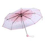 Doact Paraguas Transparente Para Niñas Paraguas Plegable Tra