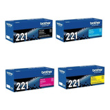 Pack Toner Brother Tn-221 / Negro +3 Colores 9020 3170 Tn221