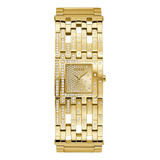 Reloj Mujer Guess Dama Venus Resistente Agua Dorado Watch Color De La Correa Dorado2 Color Del Fondo Negro