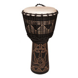 Djembe De Cuerda Tallada Mano De 12 , Serie  , Acabado ...