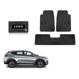 Kit Tapetes 3pz Logo Hyundai Tucson 2016 - 2019 2020 2021