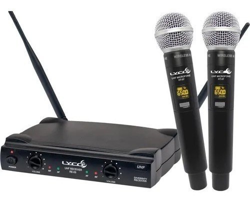 Microfone Sem Fio Lyco Uh-02mm Uhf Digital Igreja Bar Show 