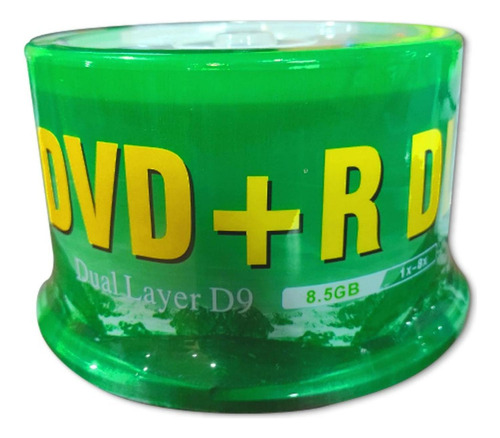 Dvd Logo Doble Capa Dual Layer 50gb 50unidades Envíogratisx2