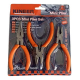 Kit 3 Herramientas Electrica Mini Alicates Pinzas Corta Frio