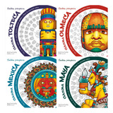 Pack Mandalas Culturas Mexica + Tolteca + Maya + Olmeca 