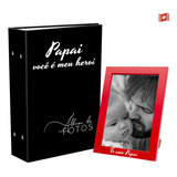 Presente Dia Do Pai Com Nome Album+retrato 10x15 Personaliza