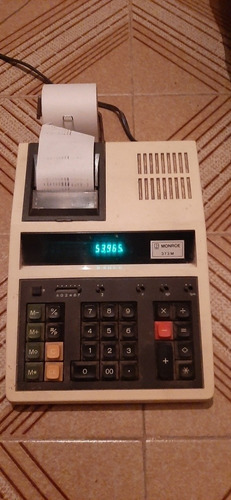 Calculadora Impresora Monroe Visor, Service.+8 Bobinas Papel