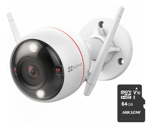 Ezviz Cámara De Seguridad C3wc-plus-64 Tipo Bala Ip 4mp Metalica Con Wifi Proteccion Ip67 Para Uso En Exteriores Y Memoria Sd 64gb Camara Videovigilancia Cctv De Alta Resolucion C3wc