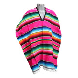 Jorongo Poncho Mexicano Sarape Saltillo Adulto