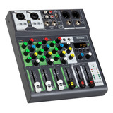 Mezclador De Dj De Audio Mini Bf4+ Sound Board Console ...