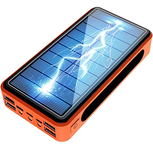  Pila Portátil Celular 80000 Ham Solar  Powerbank Linterna