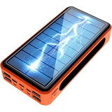  Pila Portátil Celular 80000 Ham Solar  Powerbank Linterna