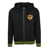 Chaqueta Hoodie Cremallera Abierto Bordado Megadeth Metal