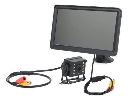 Monitor Retrovisor De 7 Pulgadas, Kit De Cámara Con 8 Luces,