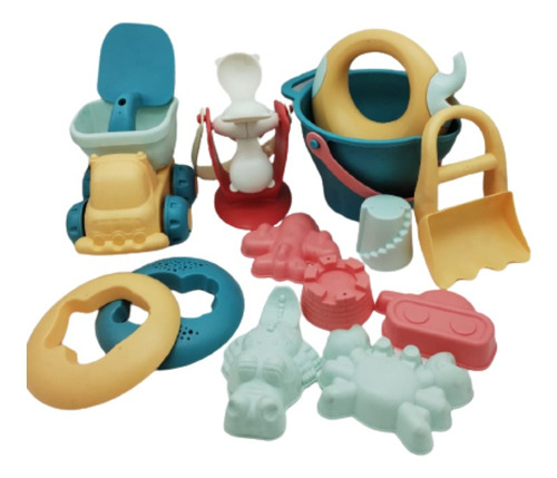 Set De Juguetes De Playa Y Baño Importado Para Niños 14 Pcs