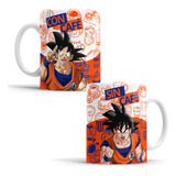 Taza De Goku Con Café Y Sin Café Divertida