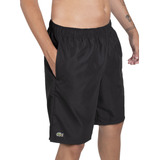 Short De Baño Lacoste Hombre Moda Negro