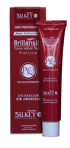  Coloración Brillansilk Tono Sobre Tono Platinum - Silkey 60grs Tono 5.66