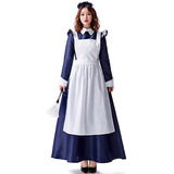 A Maxi Vestido Lolita Disfraz Cosplay Kawai Sirvienta