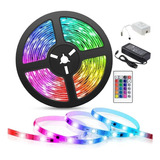 Kit Tira Luz Led Rgb 3m Tv Pc Control Remoto Exterior Tuning