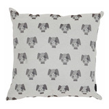 Almofada Jacquard Cachorro Bege 45x45cm Inspire