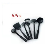 Set 6 Utensilios Nylon Cocina Cucharon Hogar/runn